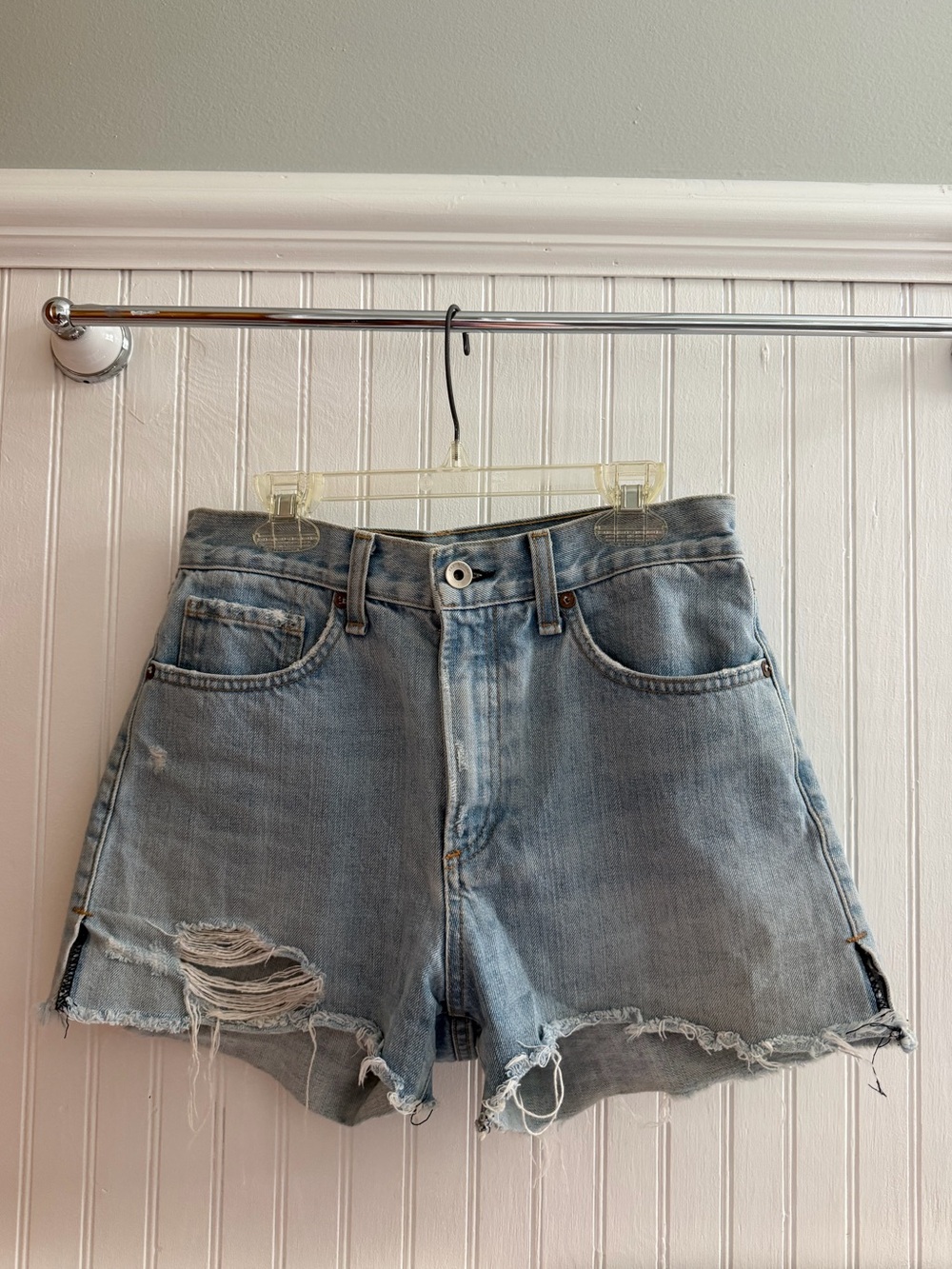 rag & bone Distressed Jean Shorts